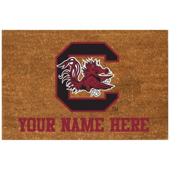 South Carolina Gamecocks 19.5'' x 29.5'' Personalized Door Mat