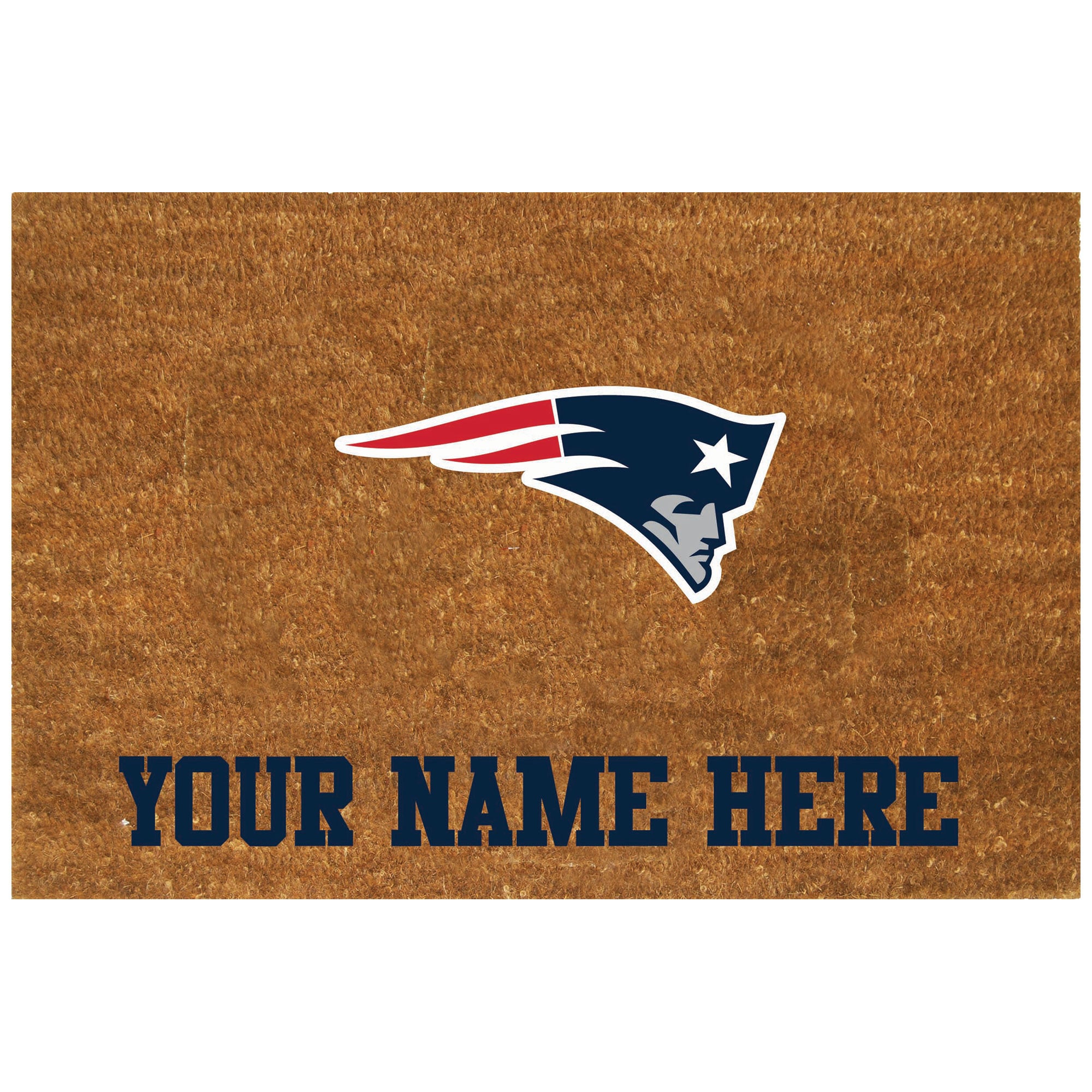 New England Patriots 19.5'' x 29.5'' Personalized Door Mat