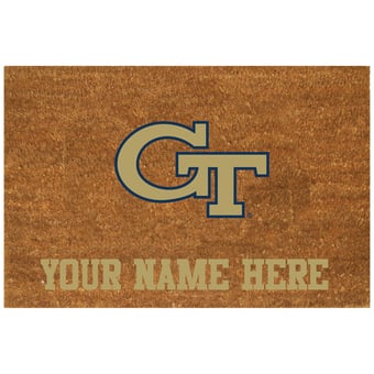 Georgia Tech Yellow Jackets 23'' x 35'' Personalized Door Mat