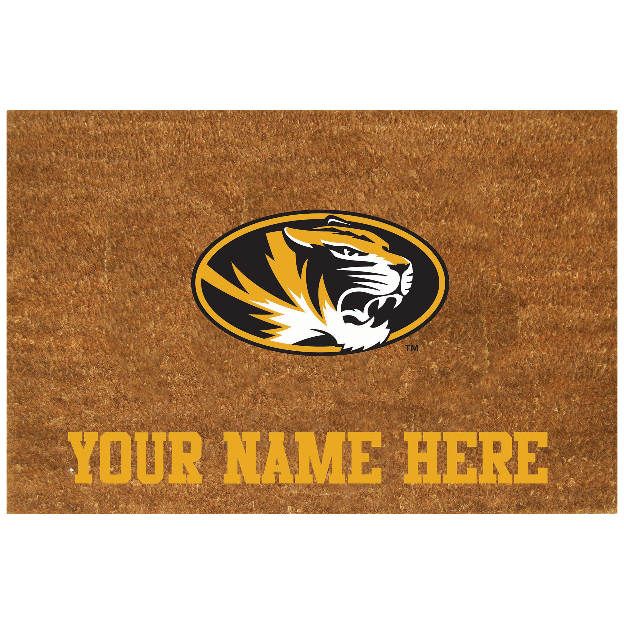 Missouri Tigers 23'' x 35'' Personalized Door Mat