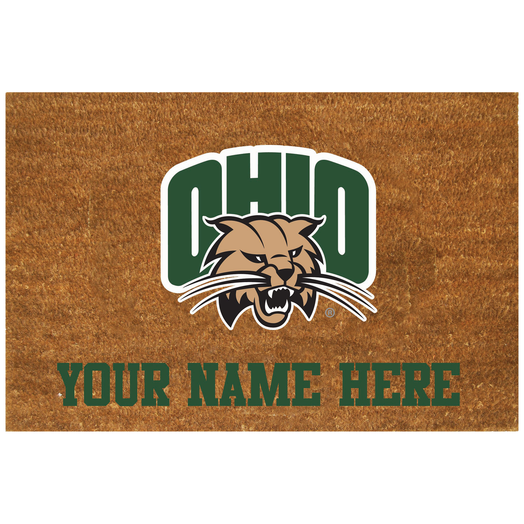 Ohio Bobcats 23'' x 35'' Personalized Door Mat