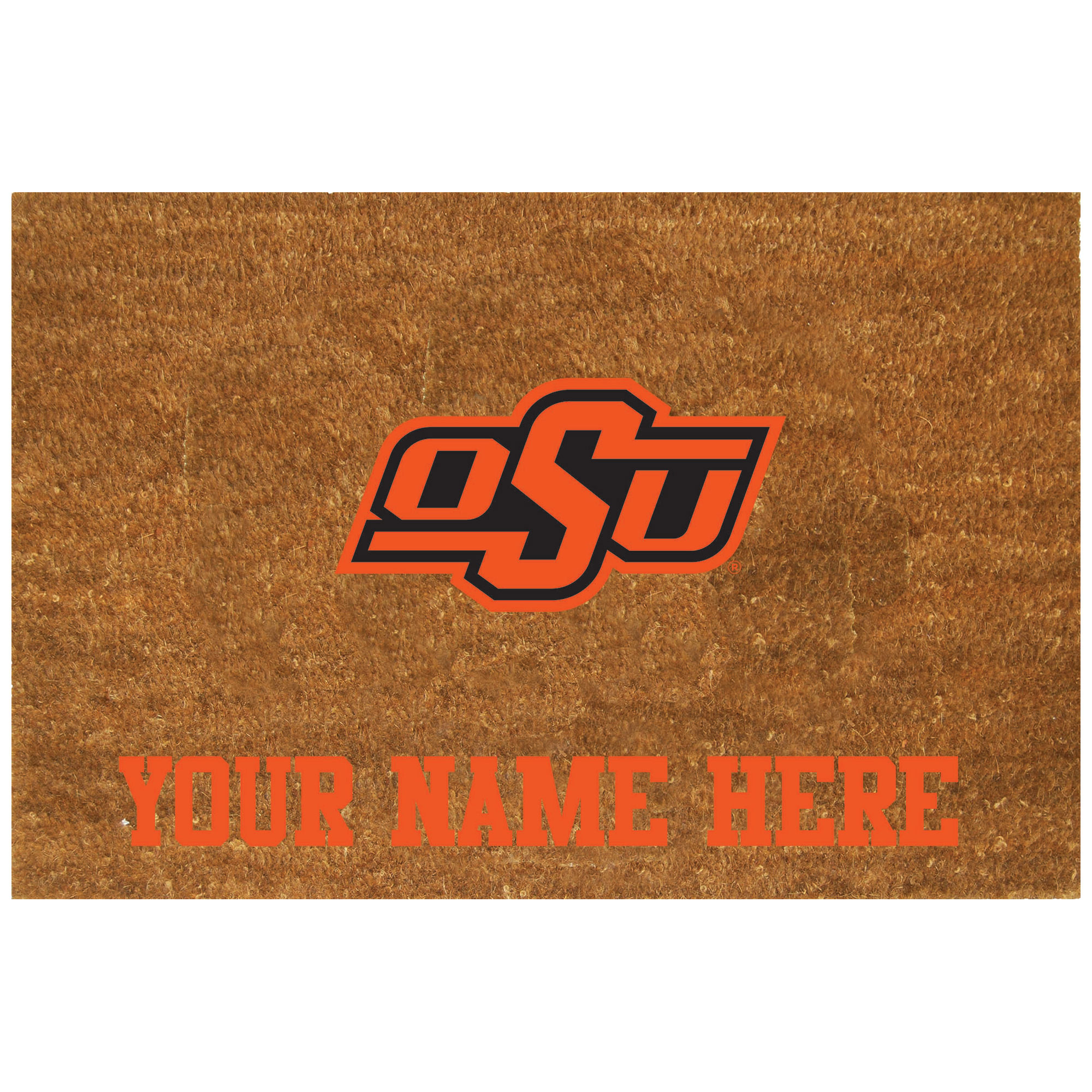 Oklahoma State Cowboys 23'' x 35'' Personalized Door Mat