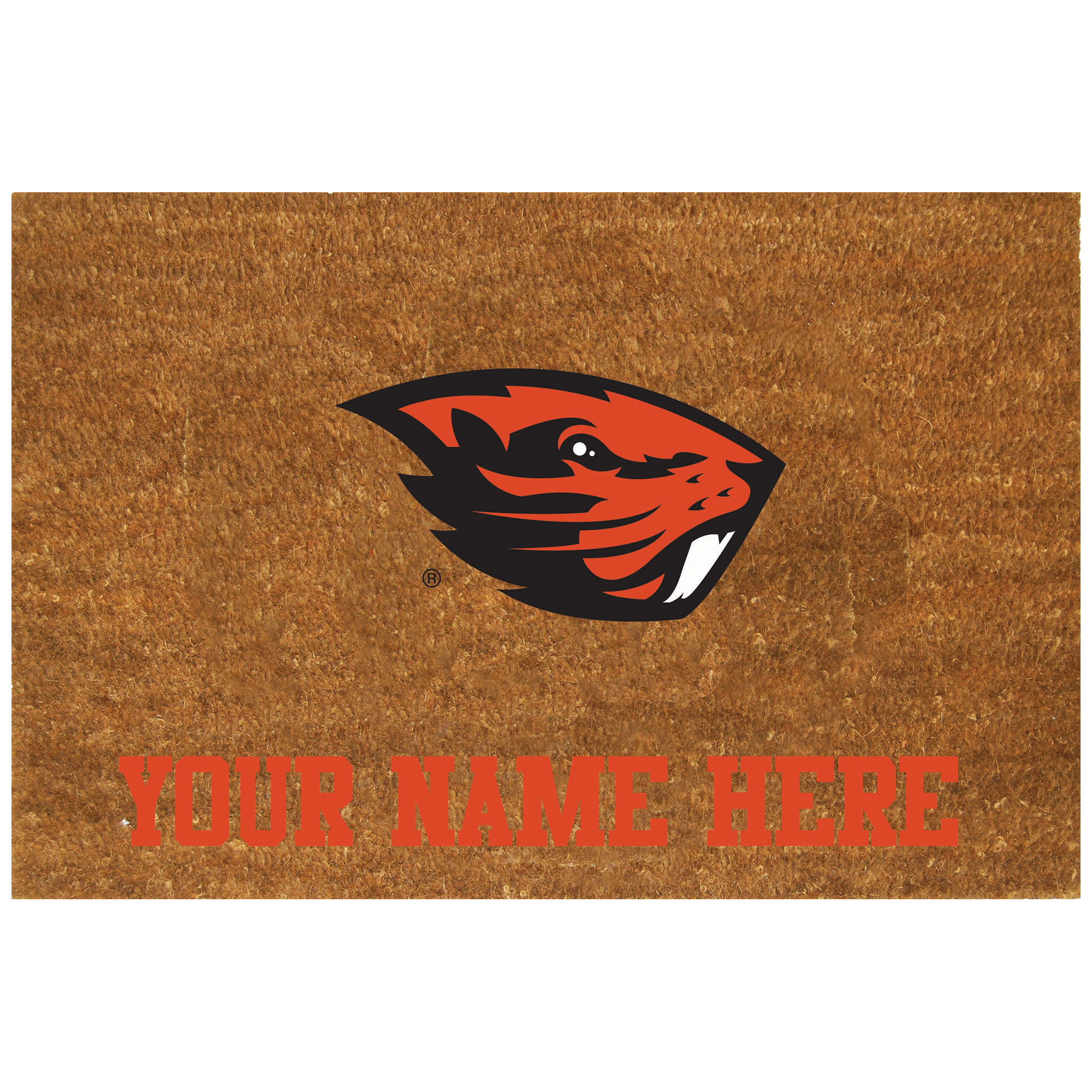 Oregon State Beavers 23'' x 35'' Personalized Door Mat
