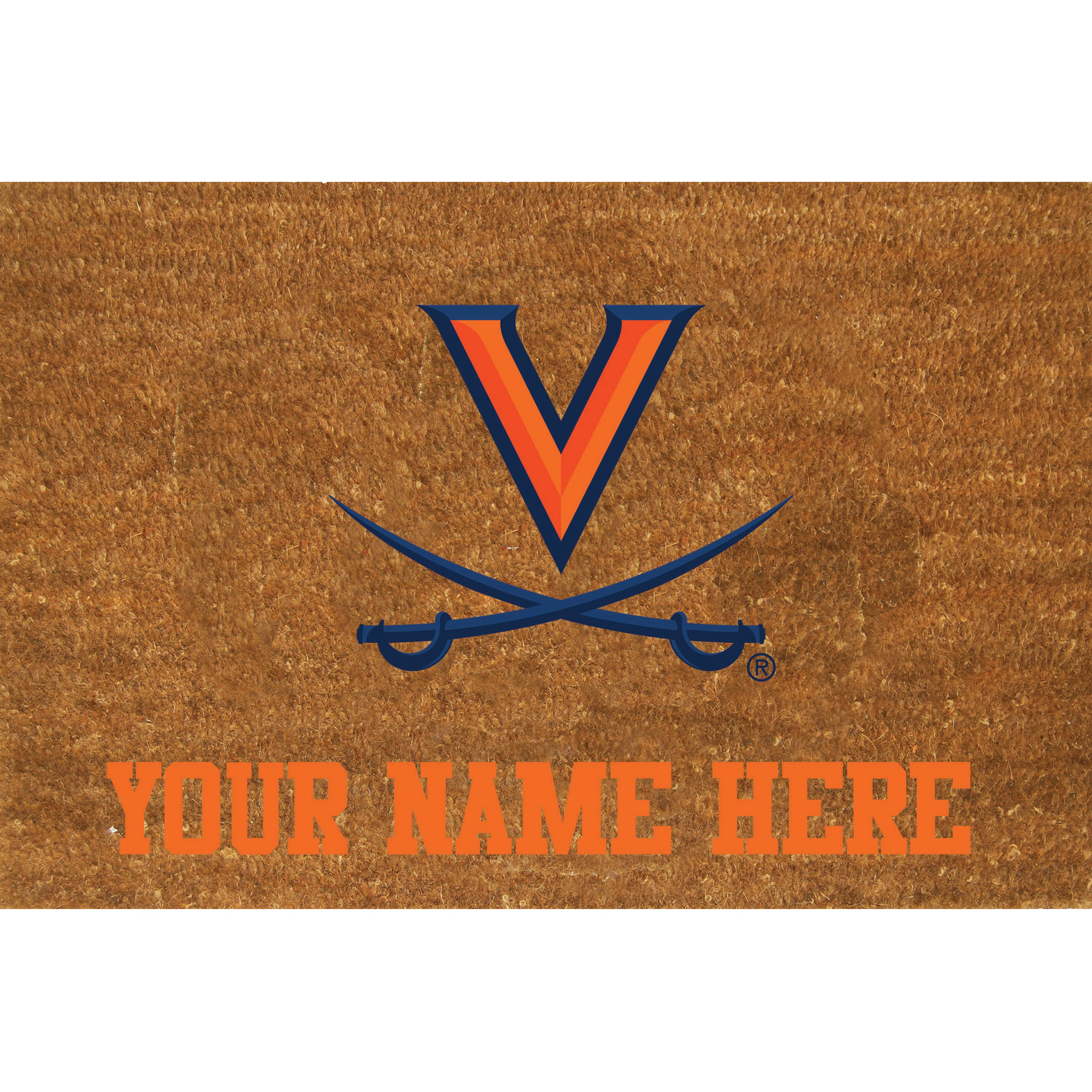 Virginia Cavaliers 23'' x 35'' Personalized Door Mat