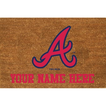 Atlanta Braves 23'' x 35'' Personalized Door Mat