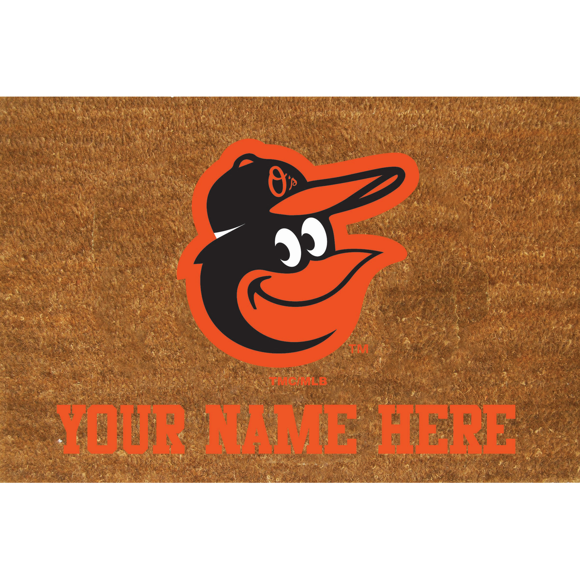 Baltimore Orioles 23'' x 35'' Personalized Door Mat