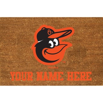 Baltimore Orioles 23'' x 35'' Personalized Door Mat