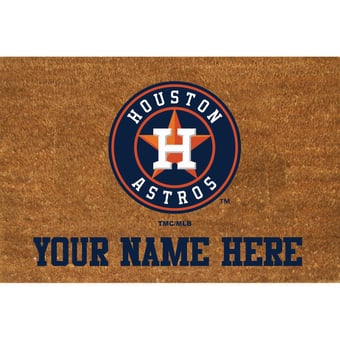 Houston Astros 23'' x 35'' Personalized Door Mat