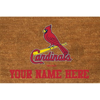 St. Louis Cardinals 23'' x 35'' Personalized Door Mat