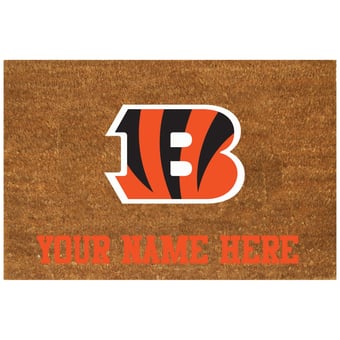 Cincinnati Bengals 23'' x 35'' Personalized Door Mat