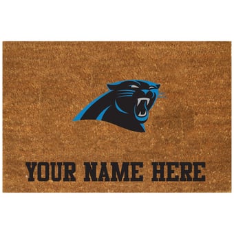 Carolina Panthers 23'' x 35'' Personalized Door Mat