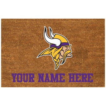 Minnesota Vikings 23'' x 35'' Personalized Door Mat