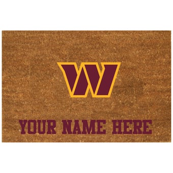 Washington Commanders 23'' x 35'' Personalized Door Mat