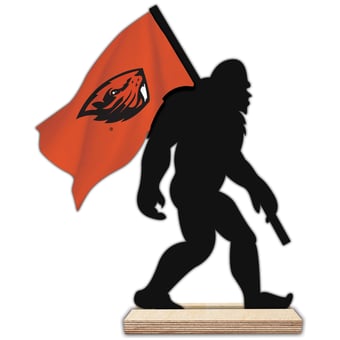 Oregon State Beavers 18'' Team Logo Bigfoot Silhouette Desktop Art