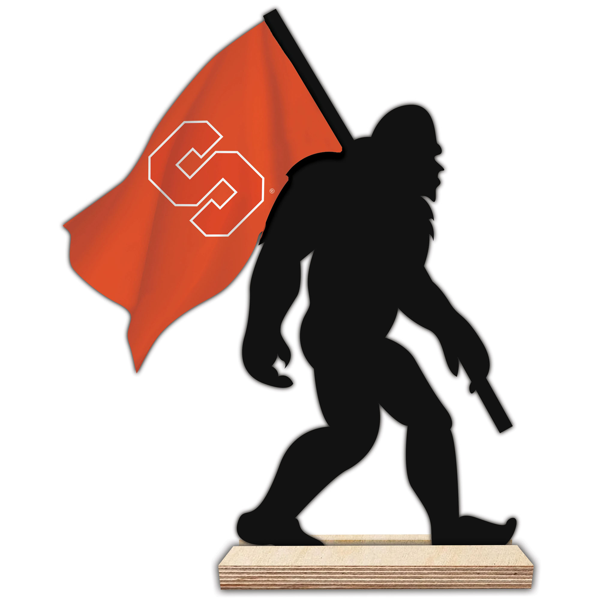 Syracuse Orange 18'' Team Logo Bigfoot Silhouette Desktop Art