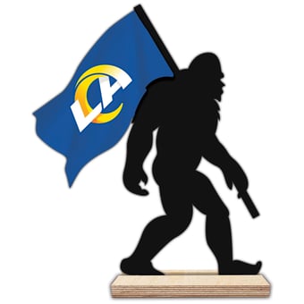 Los Angeles Rams 18'' Team Logo Bigfoot Silhouette Desktop Art