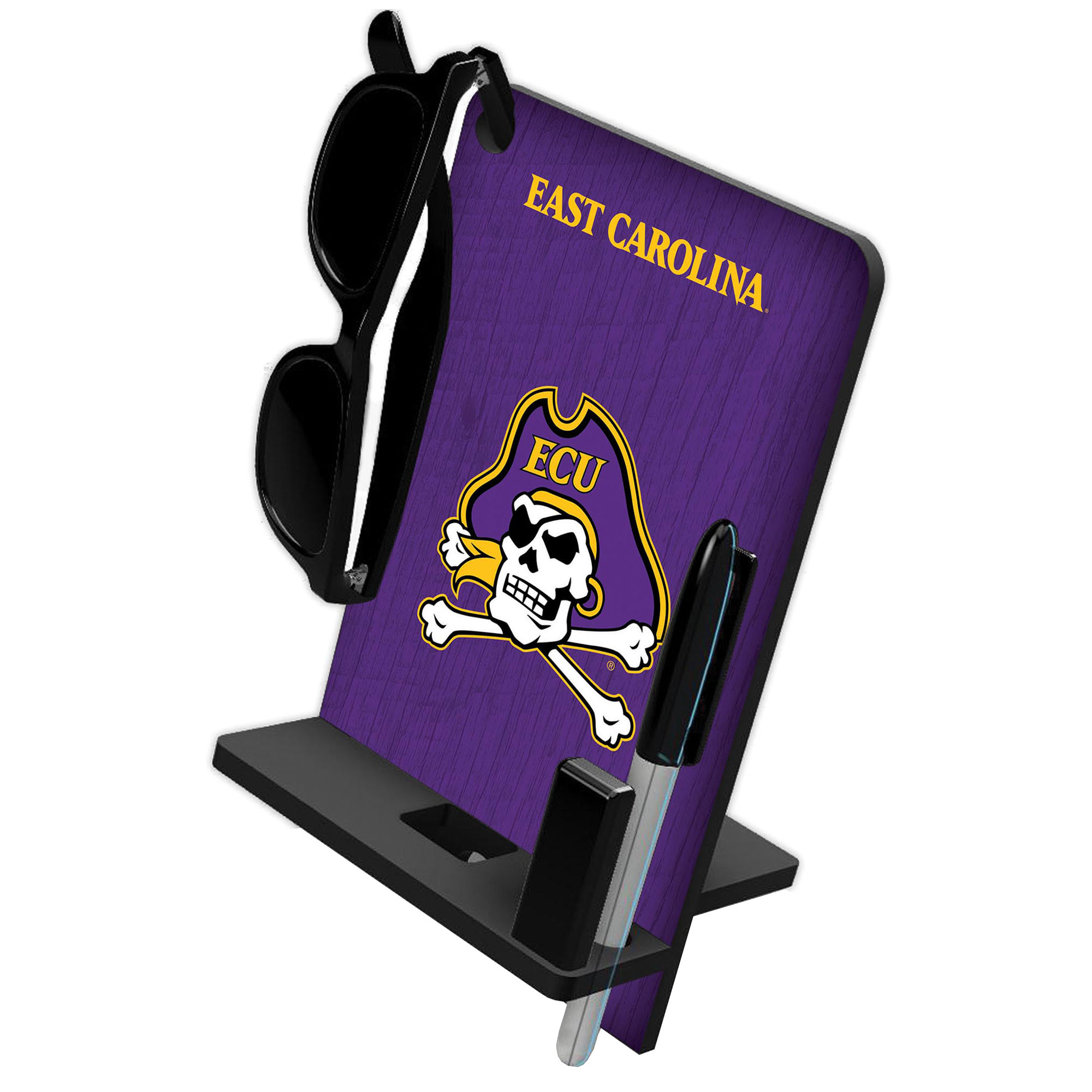 ECU Pirates Four in One Desktop Phone Stand