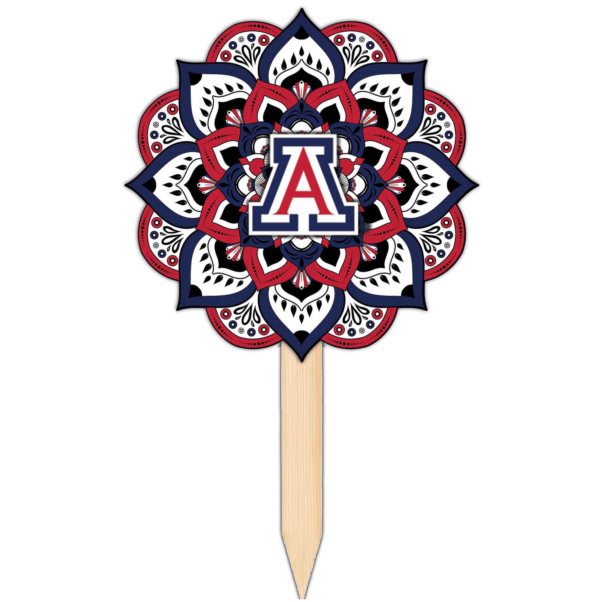 Arizona Wildcats 18'' x 12'' Mandala Yard Stake