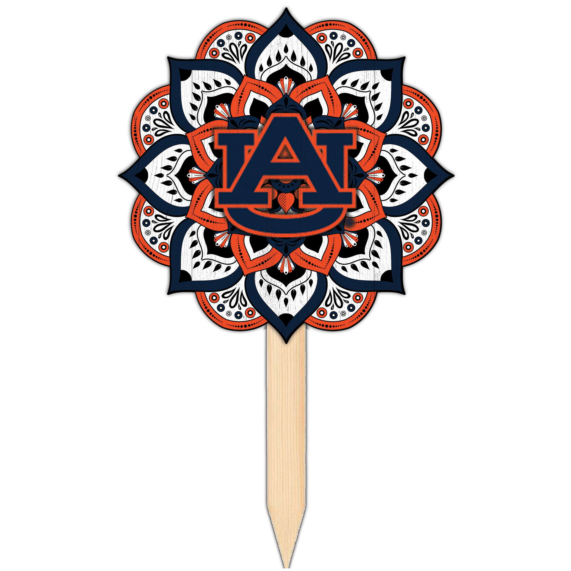 Auburn Tigers 18'' x 12'' Mandala Yard Stake
