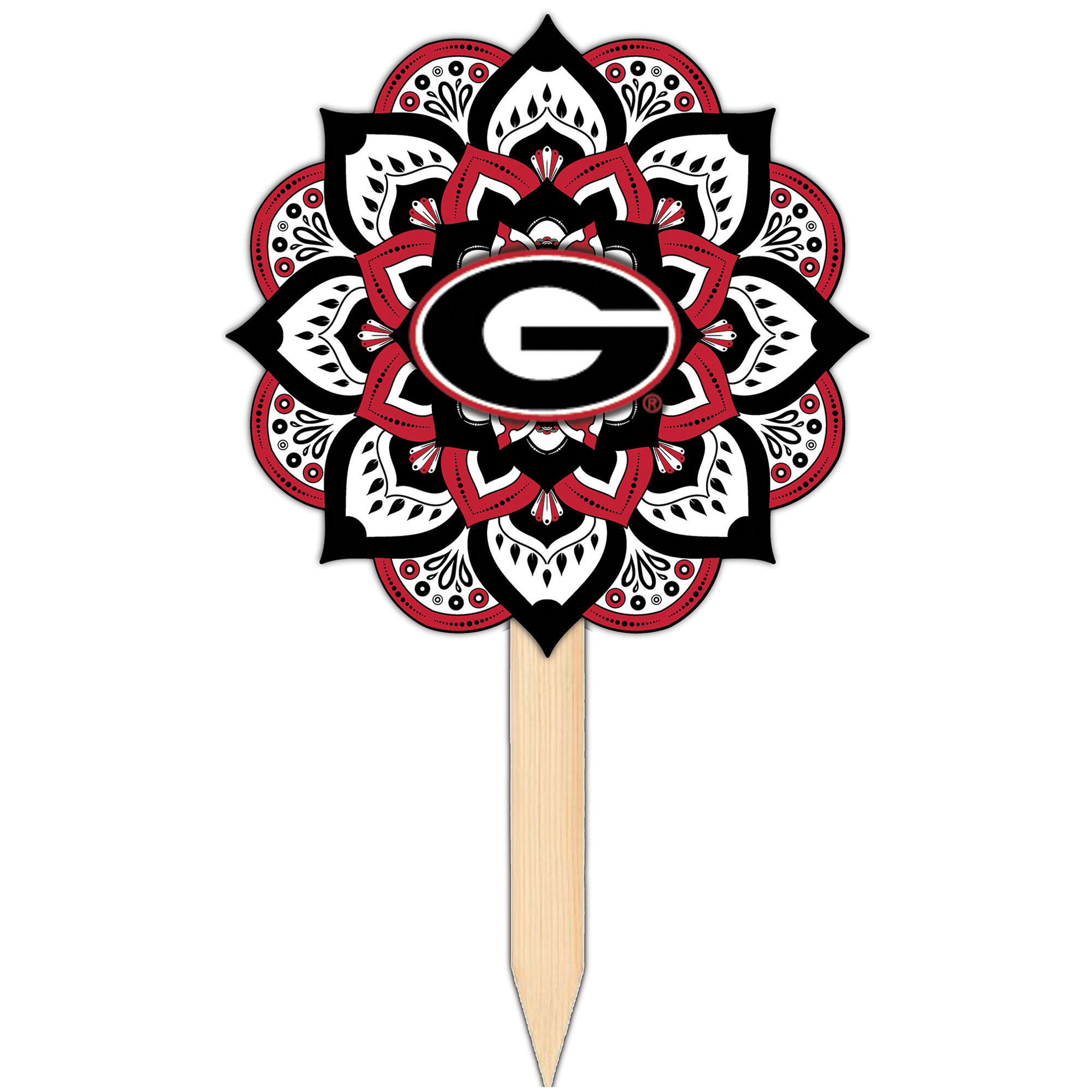 Georgia Bulldogs 18'' x 12'' Mandala Yard Stake