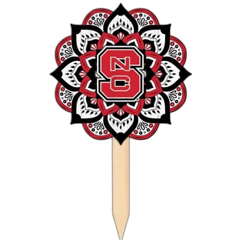 NC State Wolfpack 18'' x 12'' Mandala Yard Stake