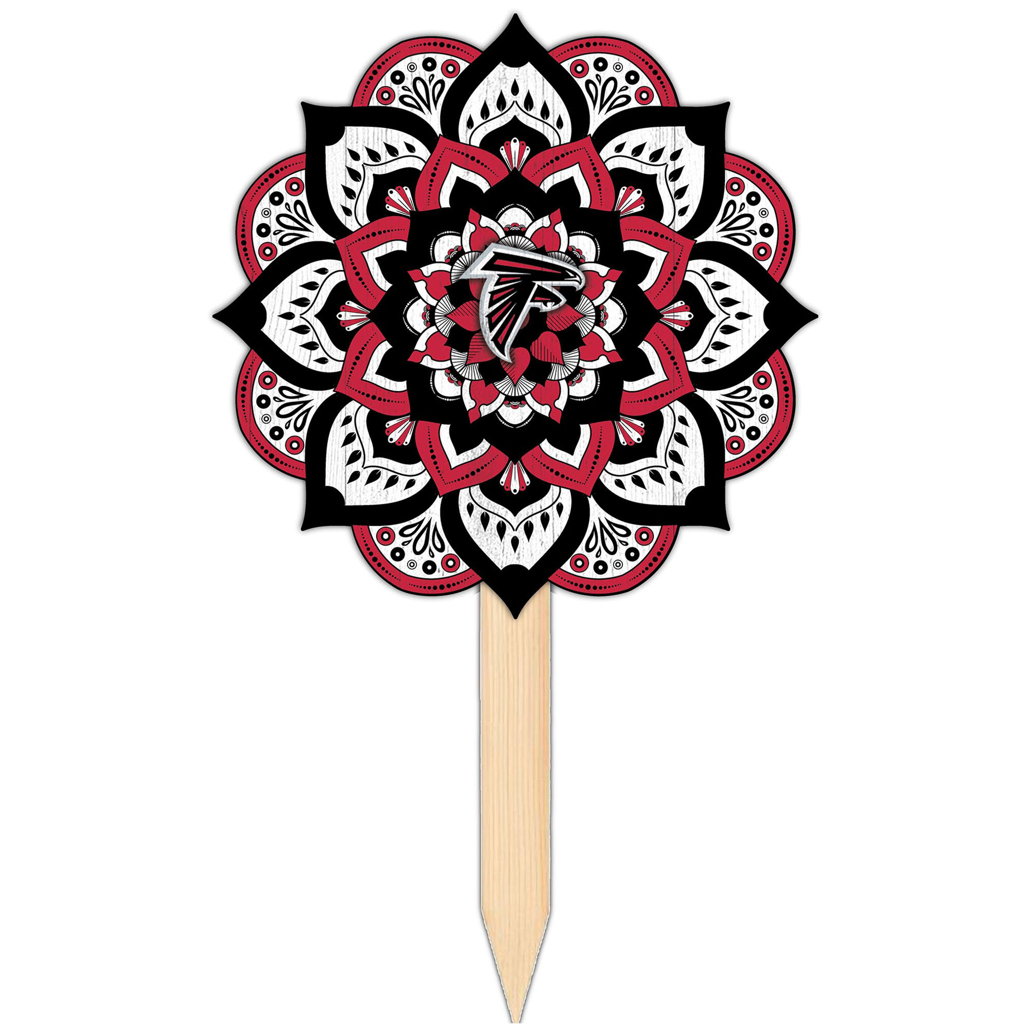 Atlanta Falcons 18'' x 12'' Mandala Yard Stake