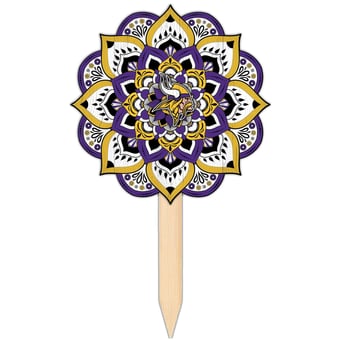 Minnesota Vikings 18'' x 12'' Mandala Yard Stake