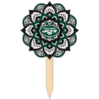 New York Jets 18'' x 12'' Mandala Yard Stake