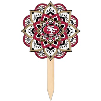 San Francisco 49ers 18'' x 12'' Mandala Yard Stake