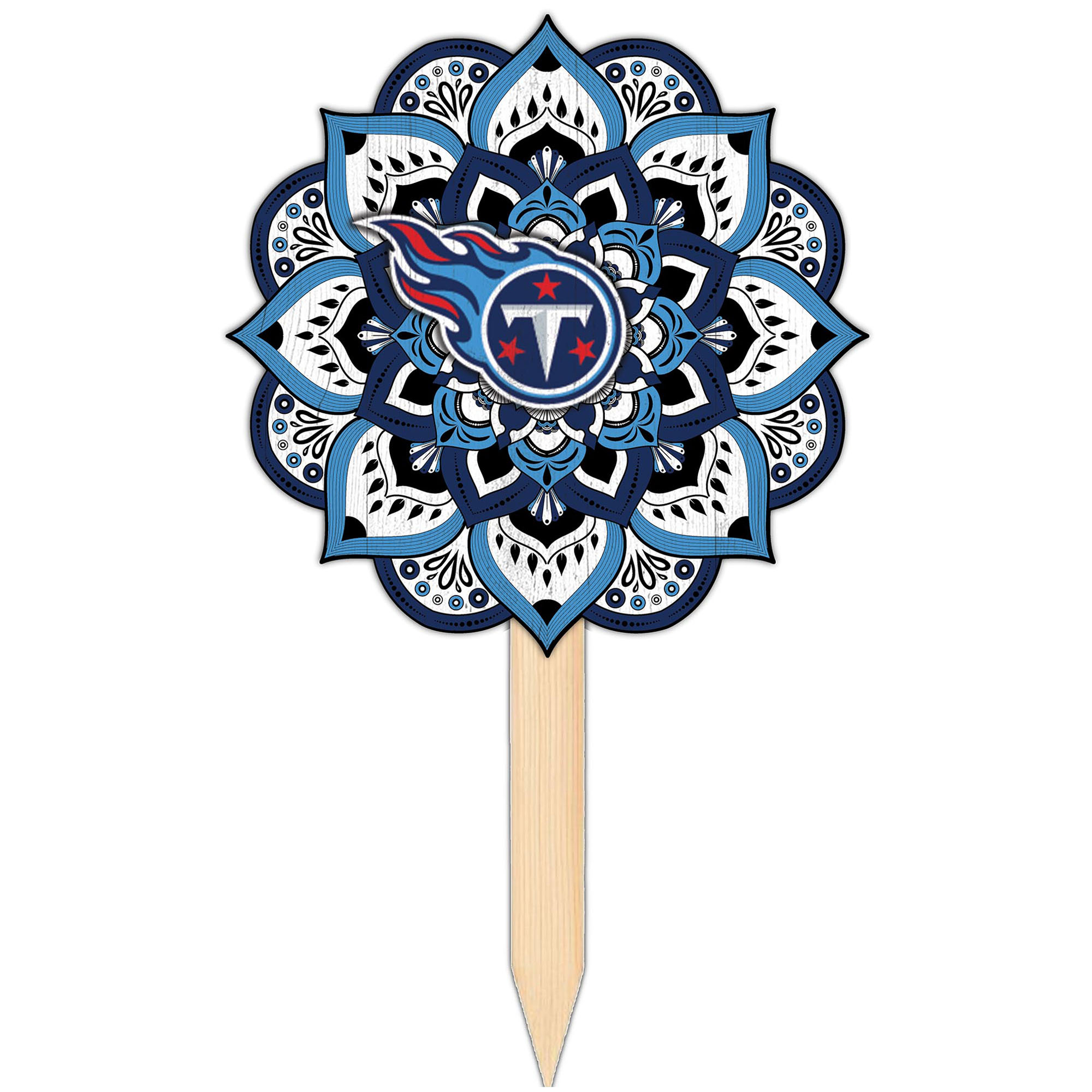 Tennessee Titans 18'' x 12'' Mandala Yard Stake