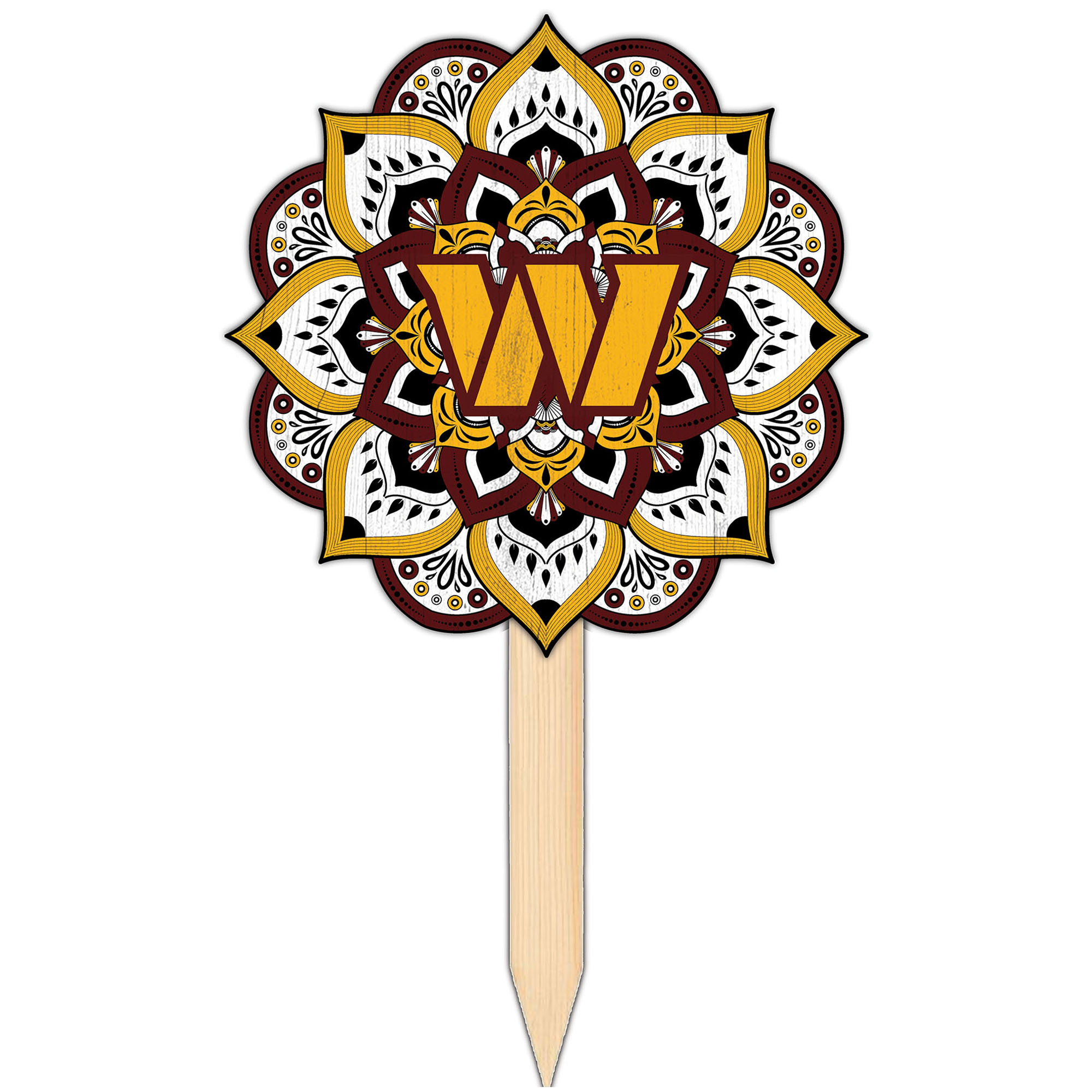 Washington Commanders 18'' x 12'' Mandala Yard Stake