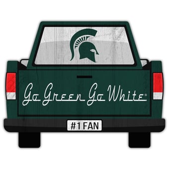 Michigan State Spartans 12'' x 12'' Truck Back Décor