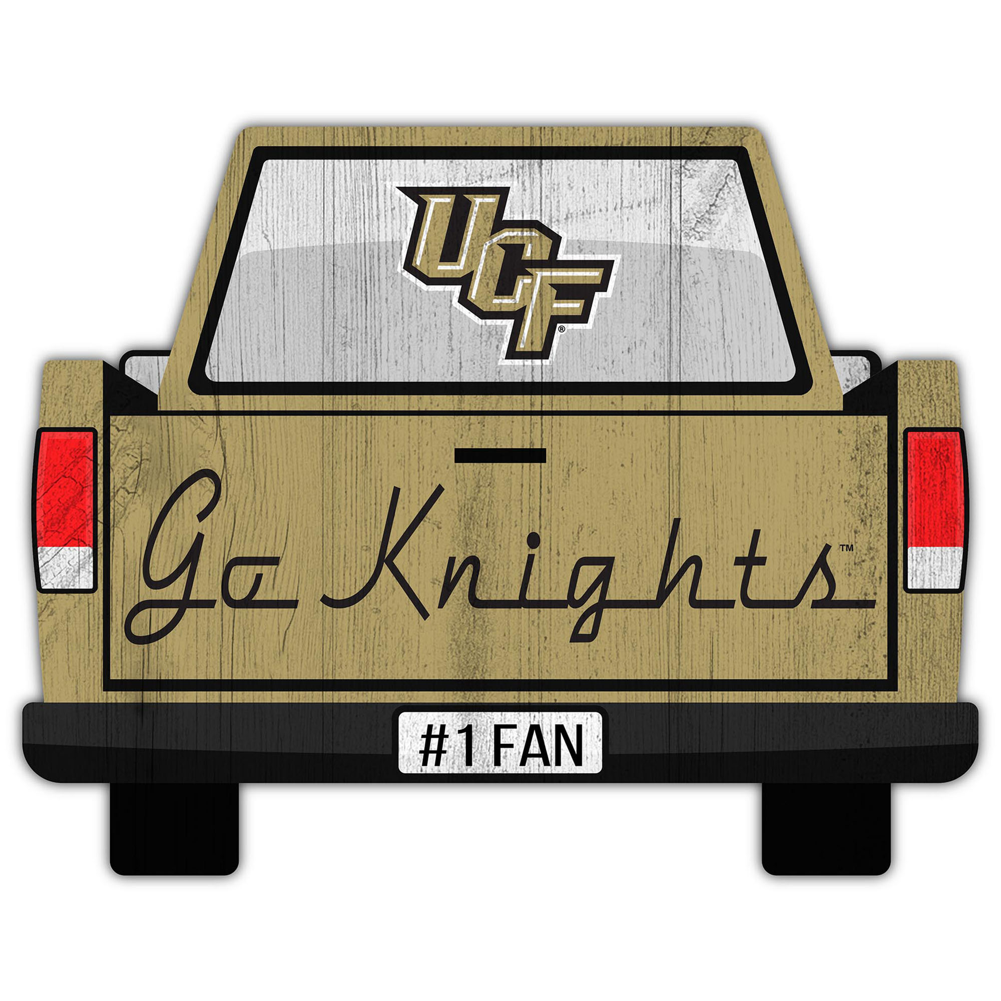 UCF Knights 12'' x 12'' Truck Back Décor