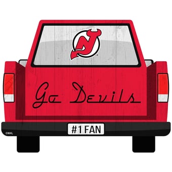 New Jersey Devils 12'' x 12'' Truck Back Décor