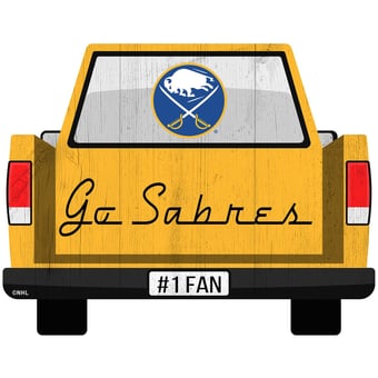 Buffalo Sabres 12'' x 12'' Truck Back Décor