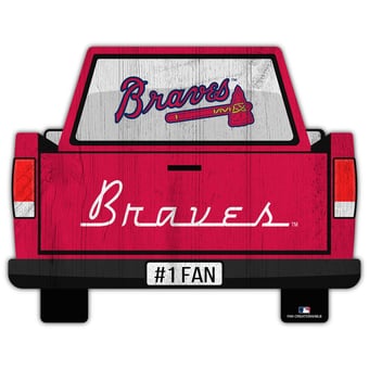 Atlanta Braves 12'' x 12'' Truck Back Décor