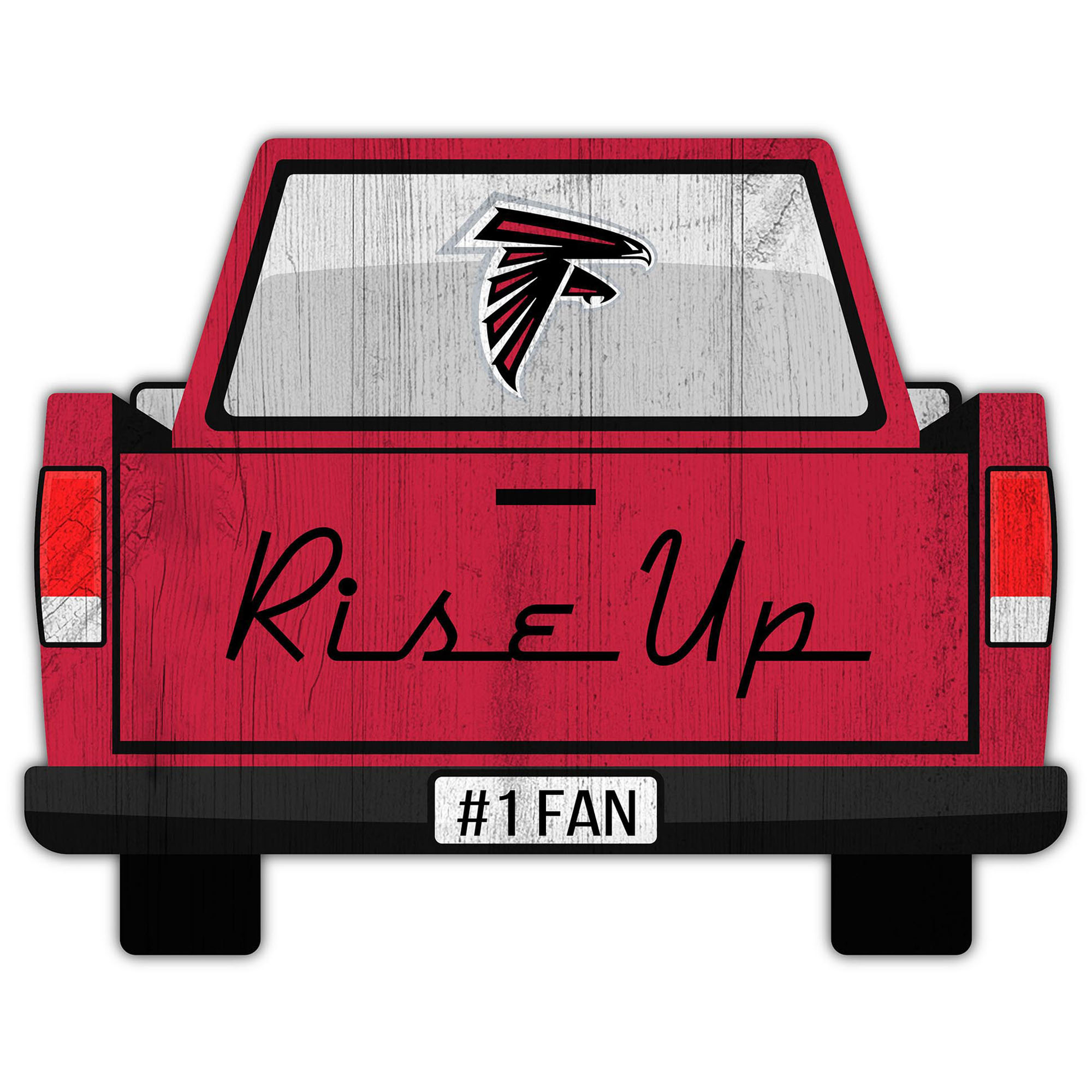 Atlanta Falcons 12'' x 12'' Truck Back Décor