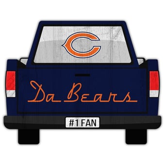 Chicago Bears 12'' x 12'' Truck Back Décor