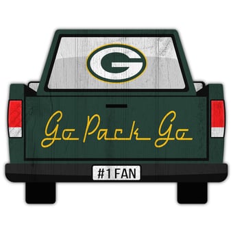 Green Bay Packers 12'' x 12'' Truck Back Décor