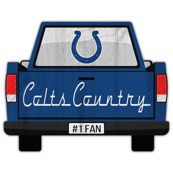 Indianapolis Colts 12'' x 12'' Truck Back Décor