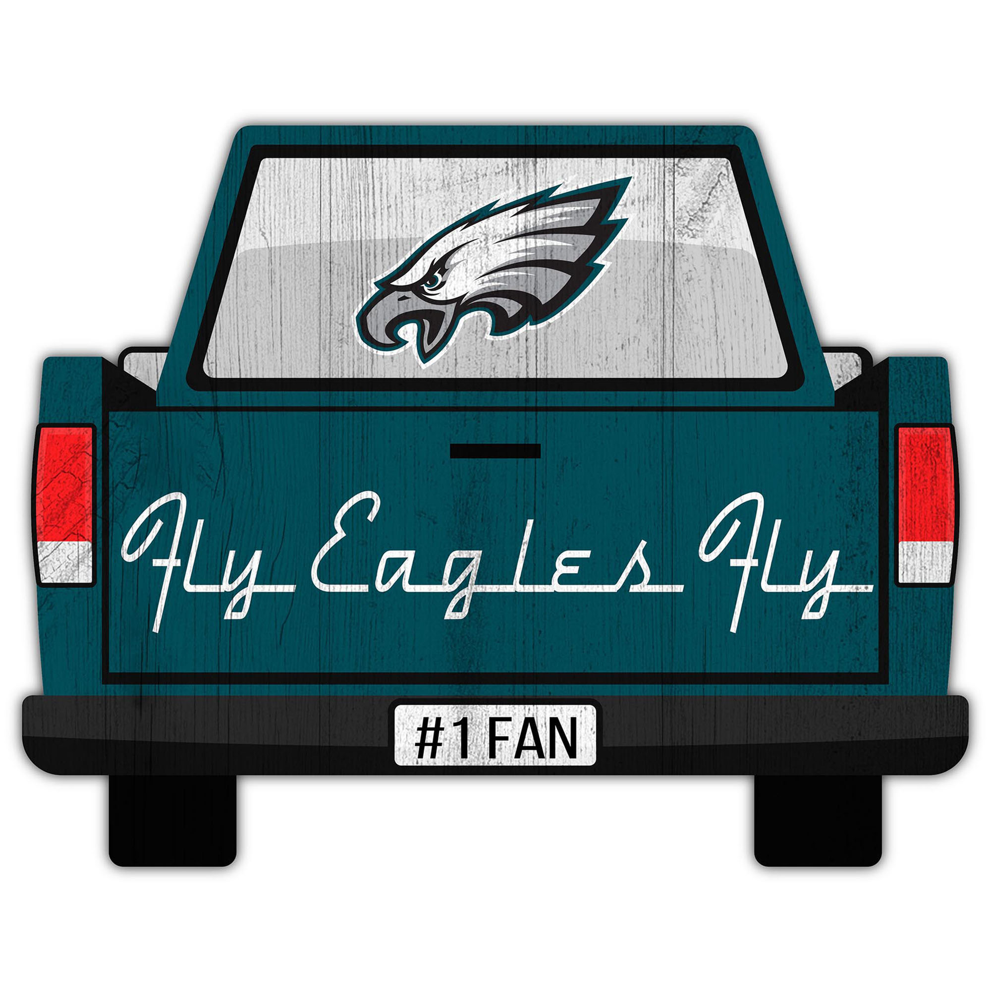 Philadelphia Eagles 12'' x 12'' Truck Back Décor