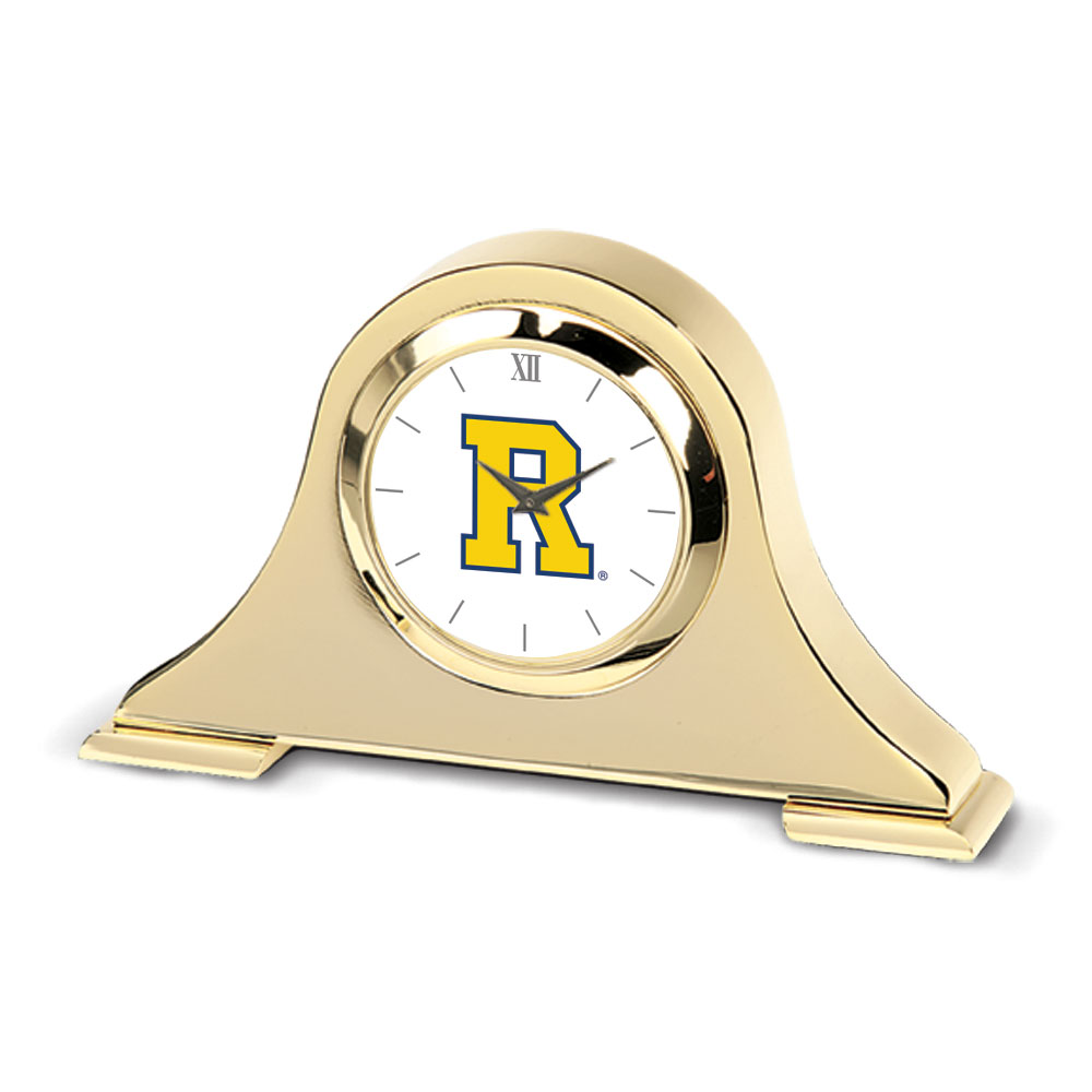 Gold Rochester Yellow Jackets Team Napoleon Desk Clock