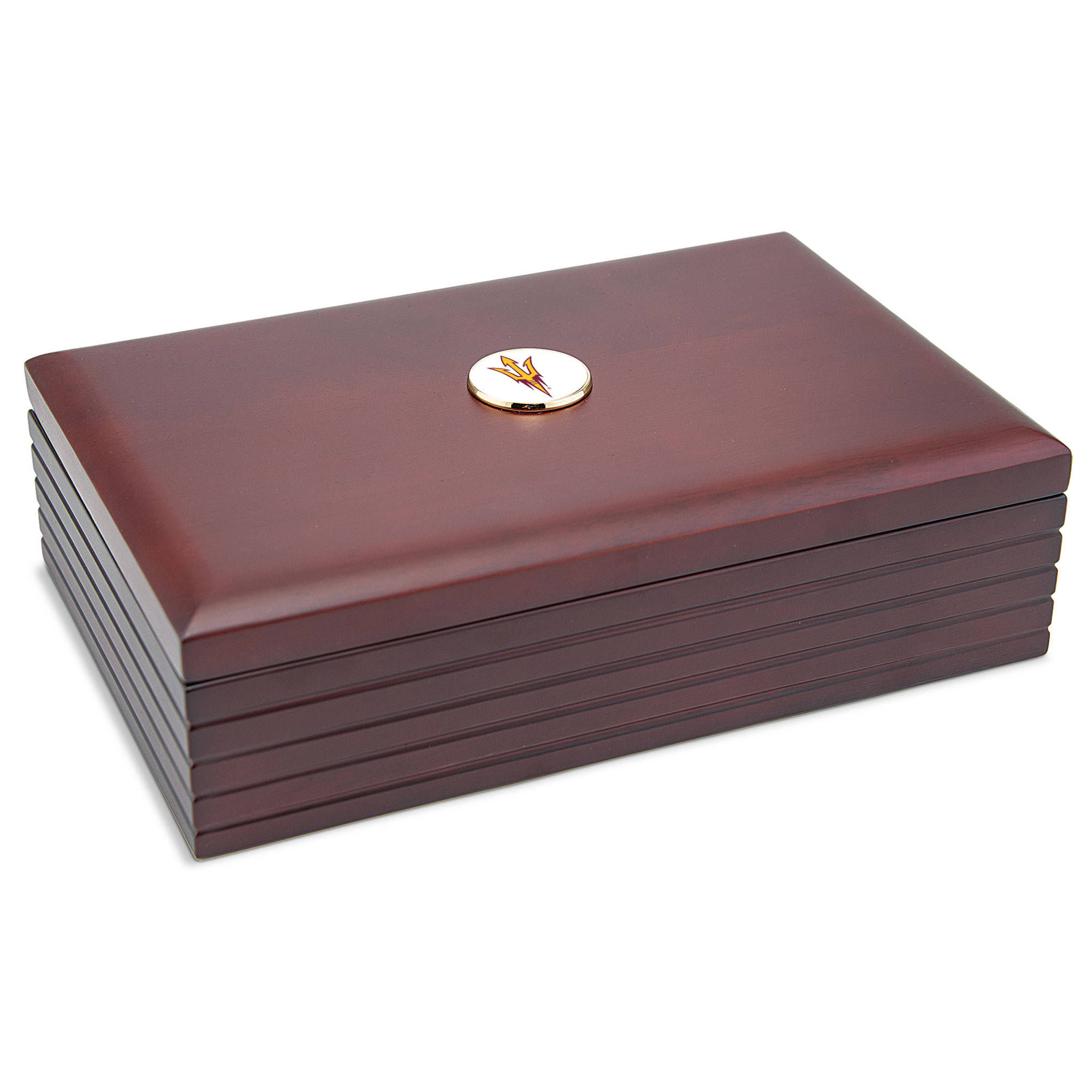 Brown Arizona State Sun Devils 6'' x 9'' Rosewood Desk Box