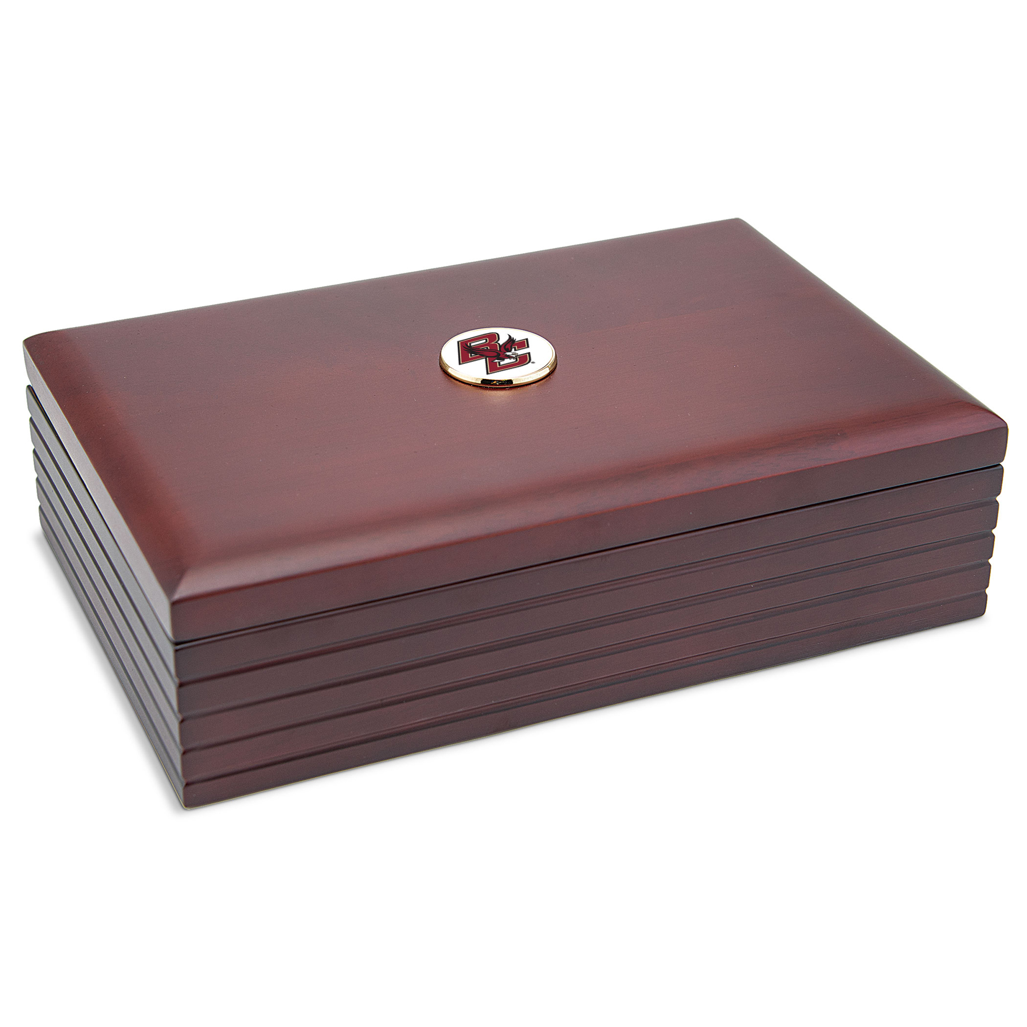 Brown Boston College Eagles 6'' x 9'' Rosewood Desk Box