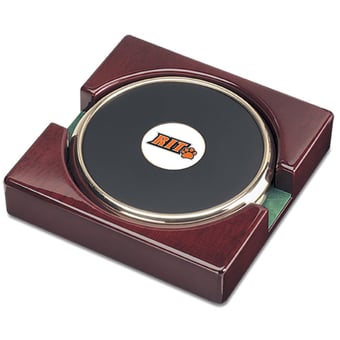Gold Rochester Institute of Technology Tigers Two-Piece Coaster Set