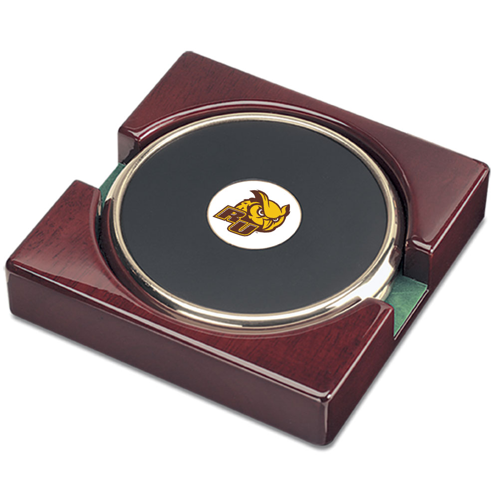 Gold Rowan Profs Two-Piece Coaster Set
