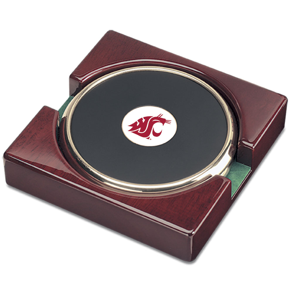 Gold Washington State Cougars Two-Piece Coaster Set