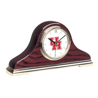 Houston Cougars Primary Team Logo Mantle Clock