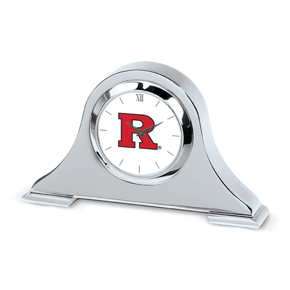 Rutgers Scarlet Knights Primary Team Logo Napoleon Desk Clock