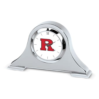 Rutgers Scarlet Knights Primary Team Logo Napoleon Desk Clock